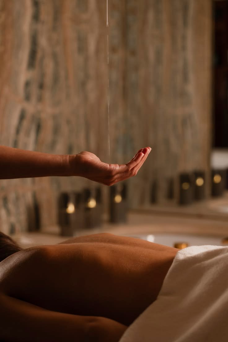 Massaggio corpo con oli