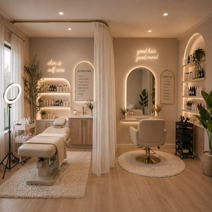 Una cabina del centro estetico